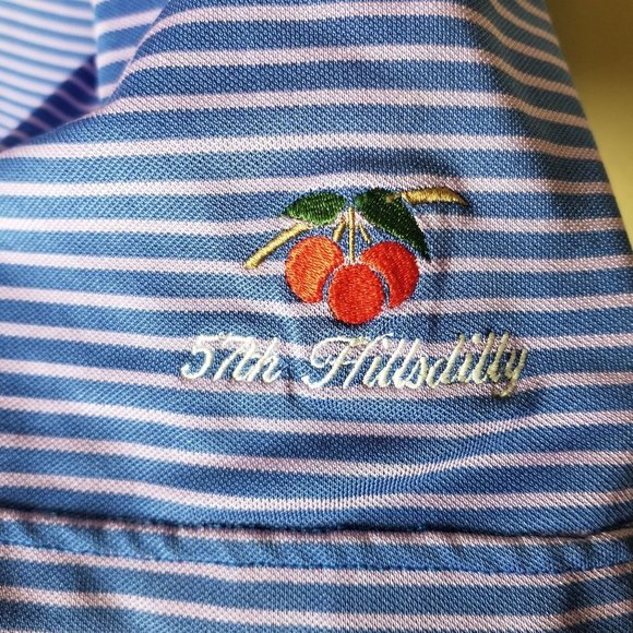 Peter Millar Summer Comfort Men's L Blue Striped S - Picture 4 of 9